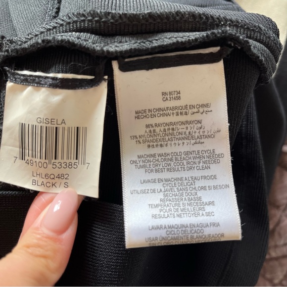 BCBGMAXAZRIA BodyCon Black Dress - Picture 5 of 7